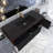 Modern Wall Mounted Striped Bathroom Vanity With Sink And Soft-Close Drawer-1120624493