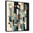 Toile avec cadre flottant noir