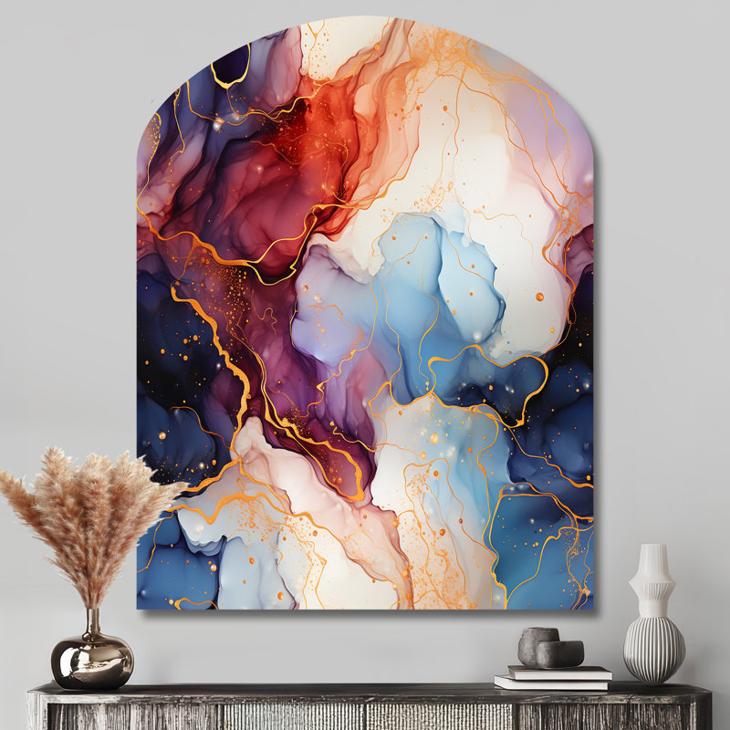 Kirkham - Art mural irrégulier en marbre, H 43 po x l 33 po