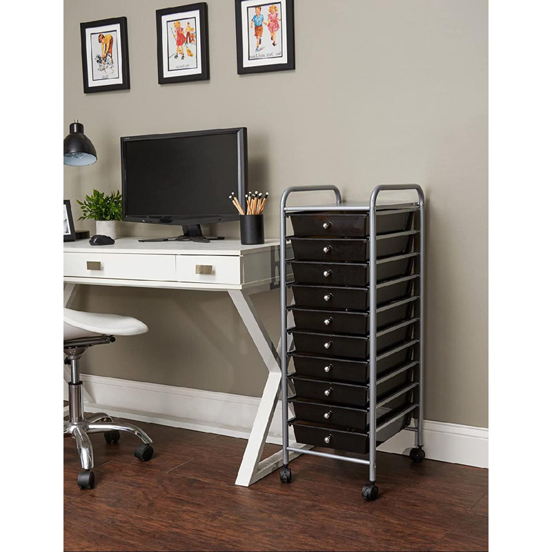 37.6'' H x 15.25'' W File Cart with Wheels