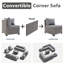 Ensemble de conversation en rotin pour 10 personnes avec coussins Guildford-100088003-101925000