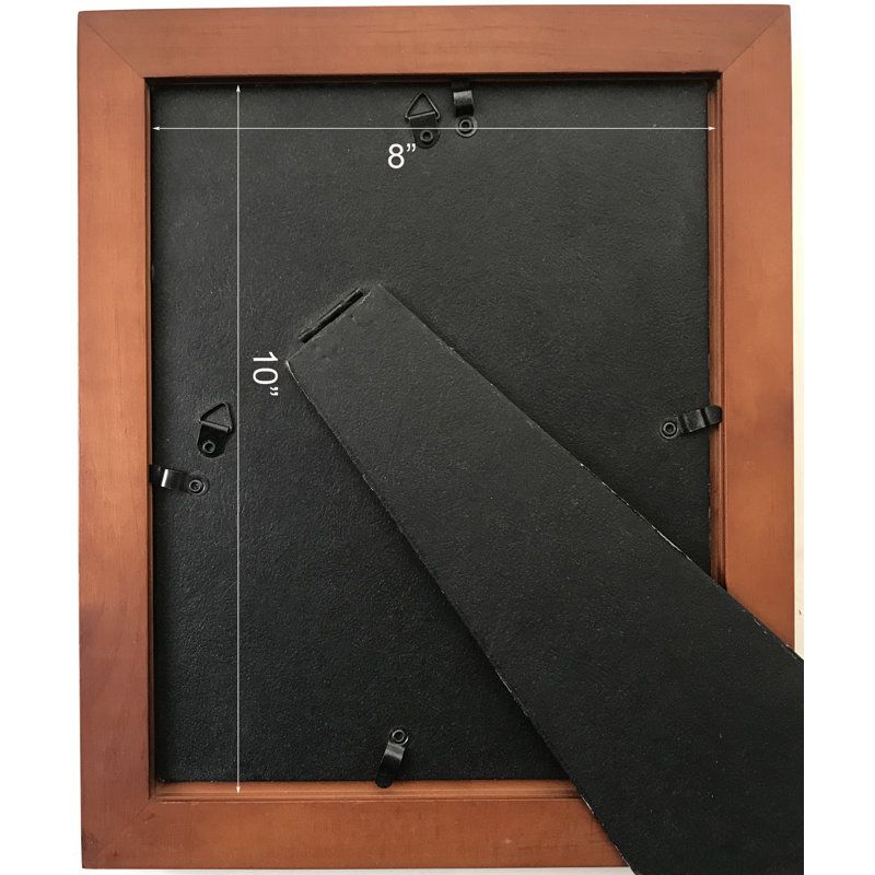 Cadre photo simple en bois mat 8 "x 10" Pei