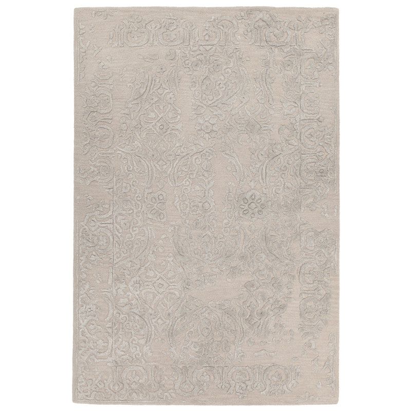 Tapis rose/gris touffeté à la main Boothby, 9 pi x 13 pi