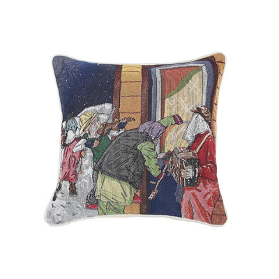 Cotton Blend Throw Pillow