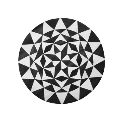 Round Mcgraw Geometric Hand Woven 140cm X 140cm Area Rug