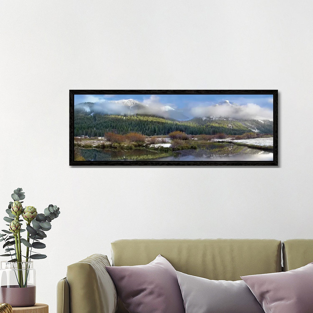 Panoramablick auf die Pioneer Mountains, Idaho von Tim Fitzharris - Panoramaleinwand auf Leinwand Giclée auf Leinwand