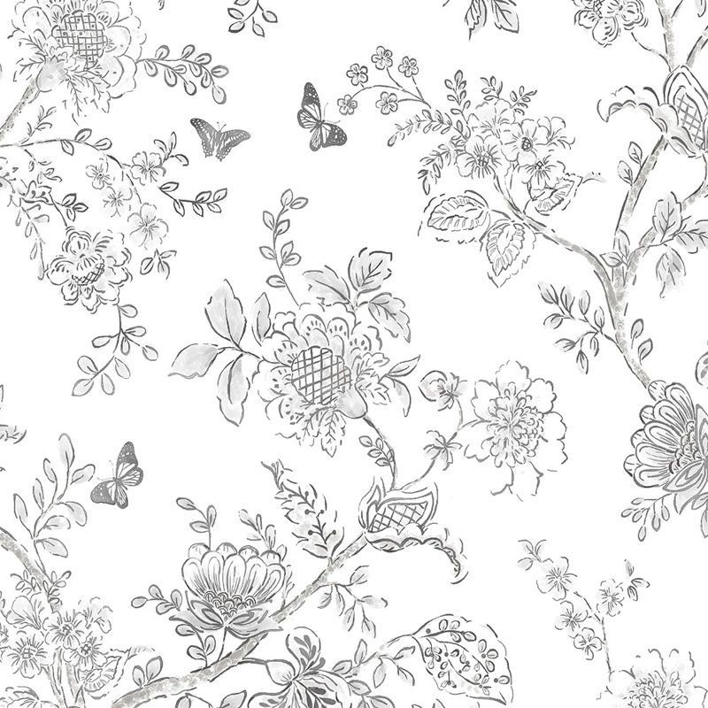 Ottoville Floral Roll, White