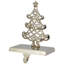 Porte-chaussette de Noël arbre de Noël - 6,25 po - or rose