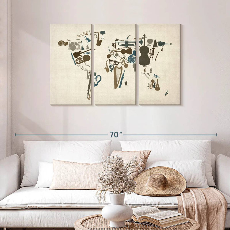 Musical Instruments Amriel Of The World, H 28 po x l 45 po