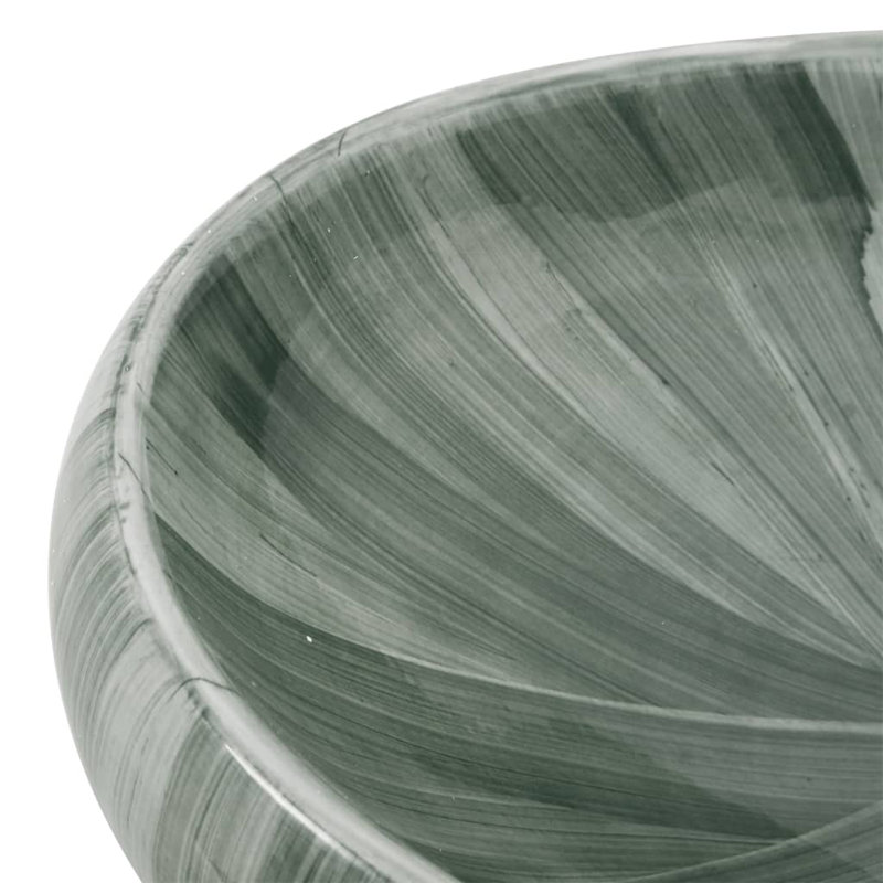 Metro Lane Brenaya 59mm L x 40mm W Grey Ceramic Oval Sink