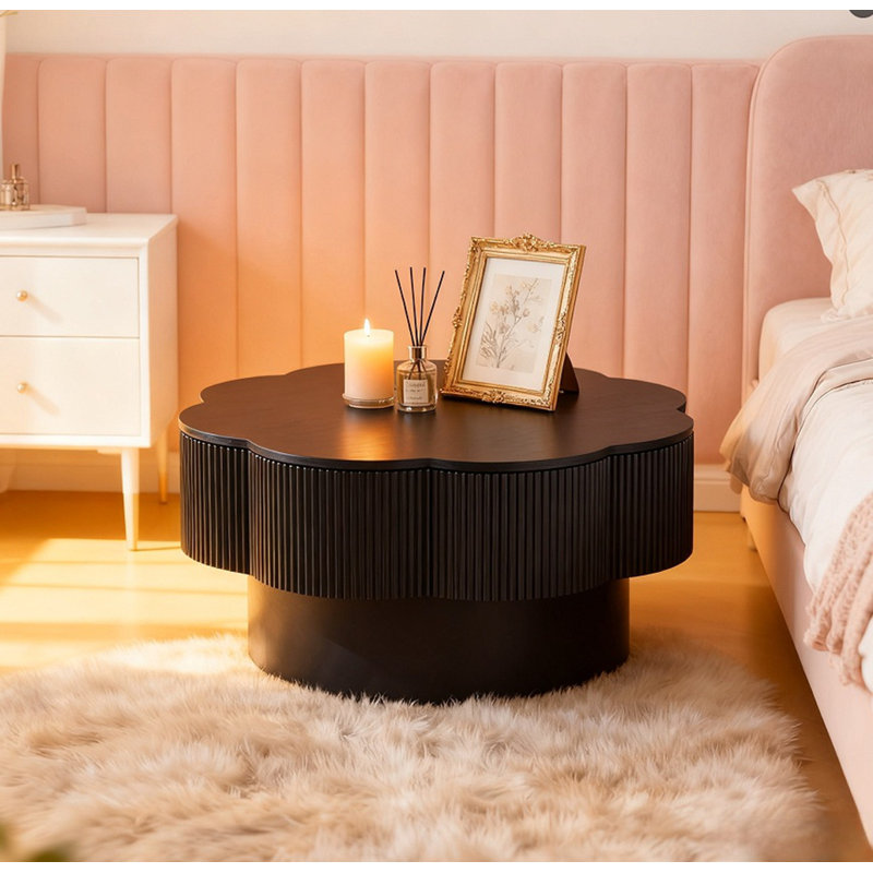 Table basse Mid Century, Black