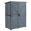 Armoire de rangement extérieure, remise à outils avec structure en métal pour la cour