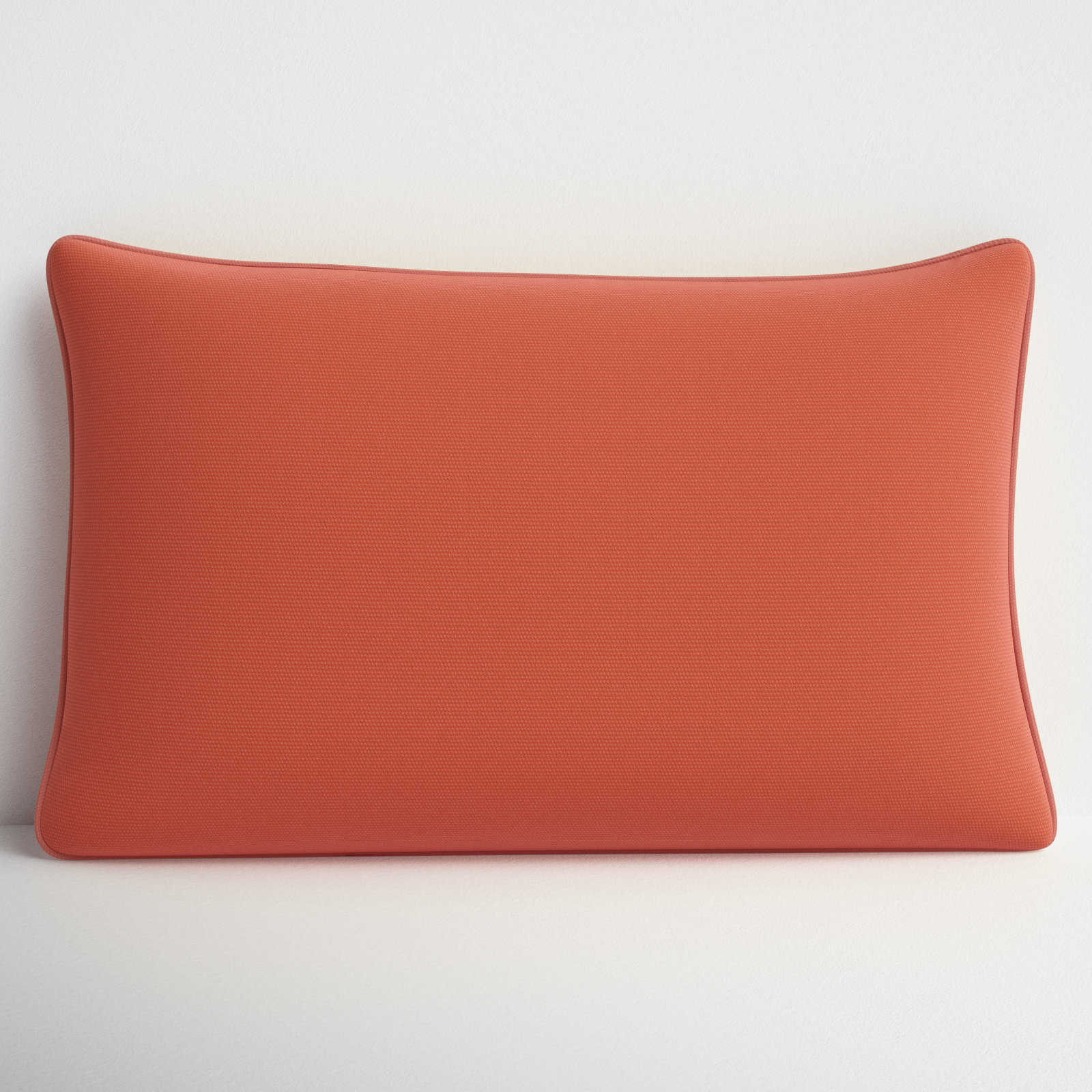 Annata Sunbrella® Lumbar Rectangular Indoor/Outdoor Pillow Cover & Insert, Orange
