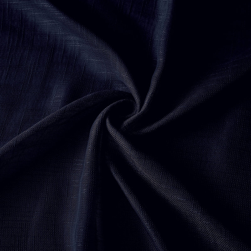 Rideau en polyester Taydan, Bleu marine, L 38 po x L 84 po