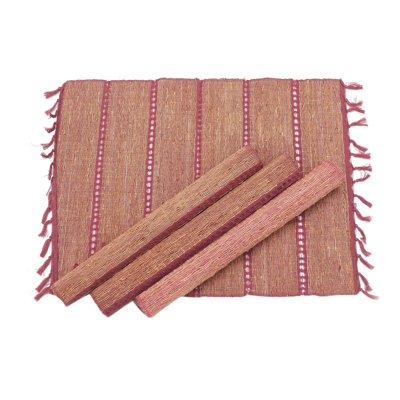 Ballintoy Cotton Striped Square Placemat