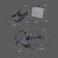 Drone télécommandé avec trois appareils photo réglables Débit optique Drone de positionnement Positionnement évitant les obstacles Quadricoptère RC pliable Jouet pour enfants et adultes