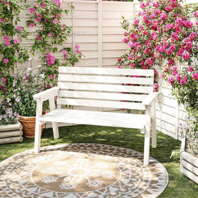 Banc d'extérieur en bois massif Modern Modern