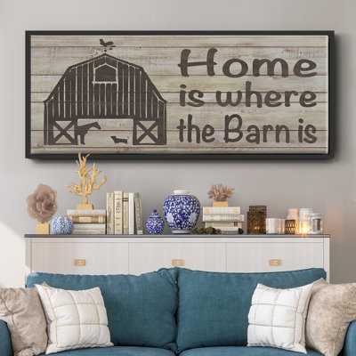 Home & Farm III- Framed Canvas