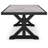 Danny Rectangular Outdoor Dining Table With Umbrella Hole , 84.25'' in. W 42.25'' in. D