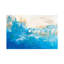 Omaha Nebraska Gold Skyline 1 Piece Wrapped Canvas Painting-1585844946