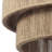 21-Inch 4-Light 2-Tier Hand-Woven Dimmable Drum Chandelier with Adjustable Height and Brass Finish