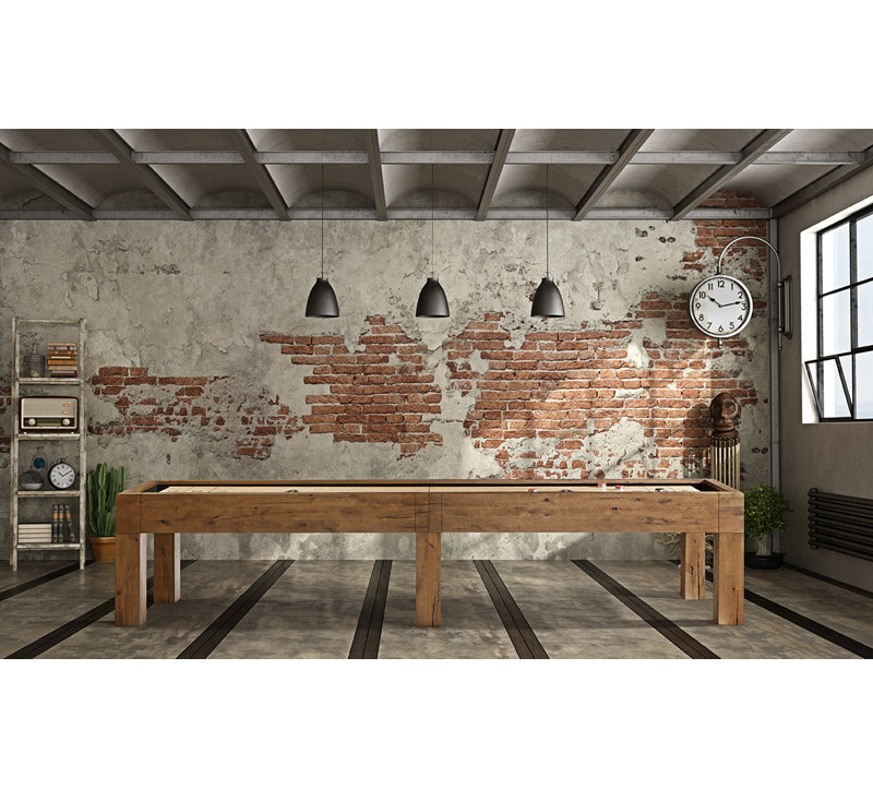 Table de jeu de palets 12 pi Brunswick Parsons - Chêne sec naturel, 1 pièce, 12'