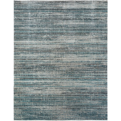 Bump Area Rug in Blue/Light Gray