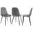 Velvet Dining Chairs Set Of 4, Grey