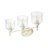 Corder 3 Light Bath Vanity with Hammered Water Glass Shade-1390066901
