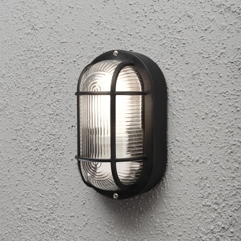 Huxley Matte Black Outdoor Bulkhead Light