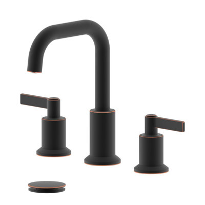 Konya Widespread 2-handle Bathroom Faucet with Drain Assembly