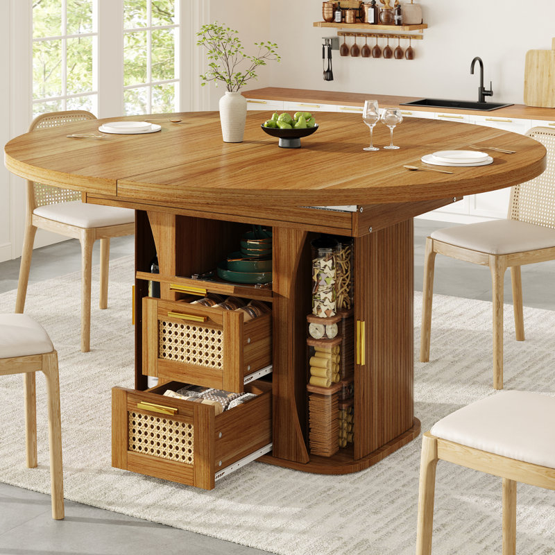 Dining Table, Oak Wood/Brown