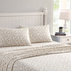 Laura Ashley Cotton Flannel Cozy Sheet Sets