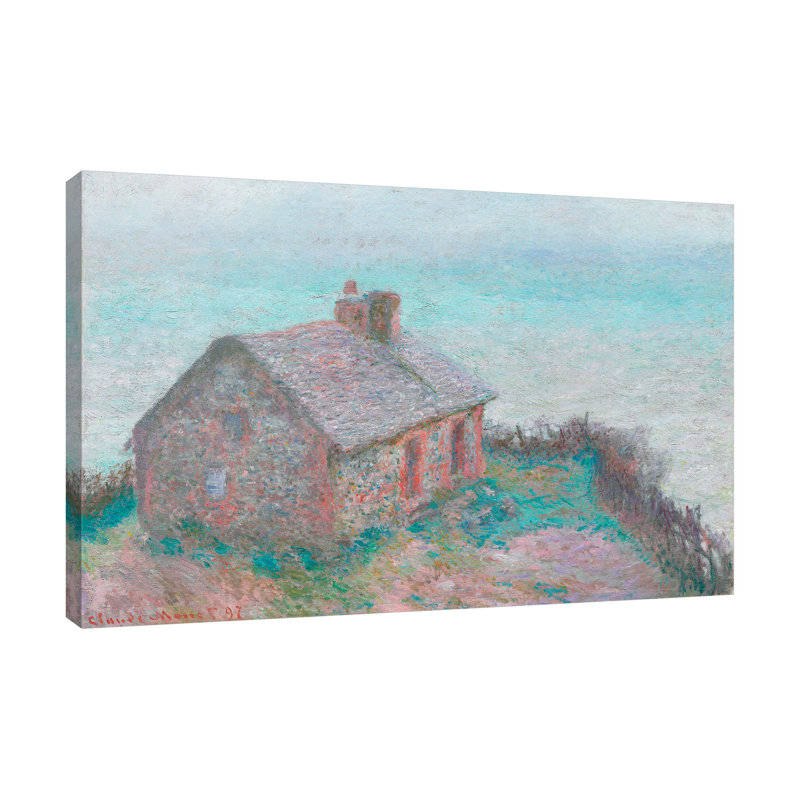 La Douane à Varengeville par Claude Monet, reproduction sur toile tendue, H 10 po x l 15 po x P 1,5 po