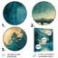 Bleu, bleu, printemps, eau, bord, pont, ponts, art mural, salon-775888073-775888064