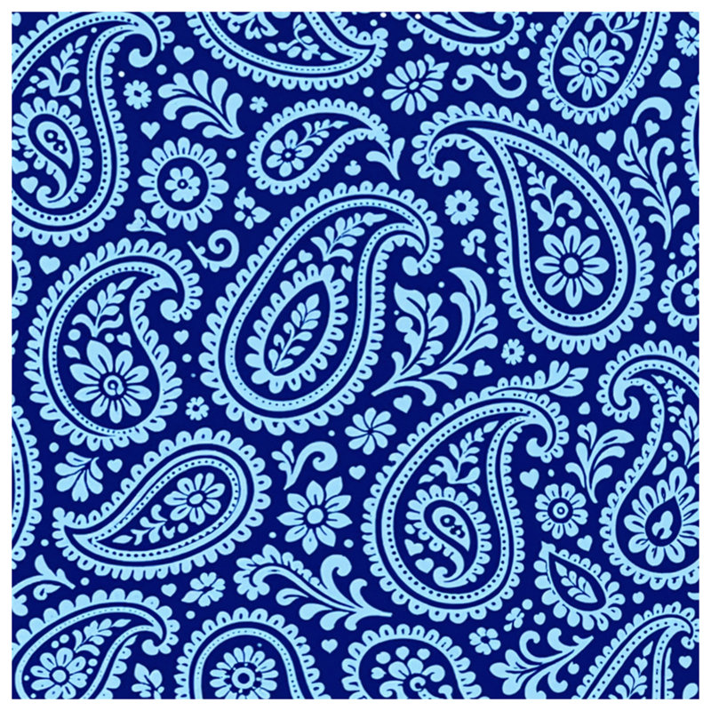 Couvre-lit matelassé à motif floral bleu Paisley toutes tailles, Twin