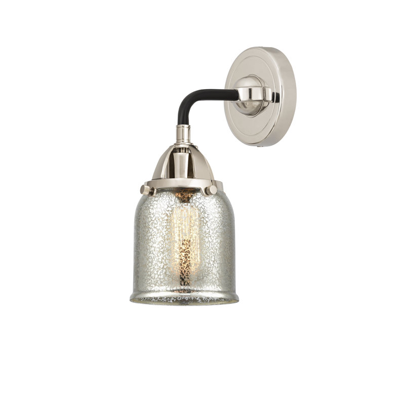 Applique articulée à 1 lumière à intensité variable Shauna, Ampoule non incluse, Nickel noir poli