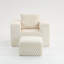 Fauteuil désossé avec repose-pieds, canapé simple avec coussin, canapé de salon moderne en velours côtelé pour le salon, aucun assemblage requis-894647148