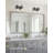 2-Light Bathroom Vanity Light In Matte Black With Clear Glass Shades, Modern Wall Sconce For Mirror Installation, Hardwired Fixture-397975548-397975545-397975299
