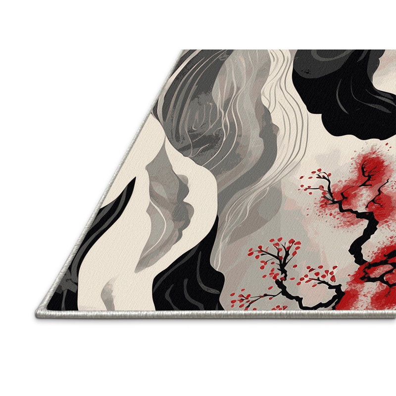 Petal Symphony Rug, Rectangle 5' x 8'