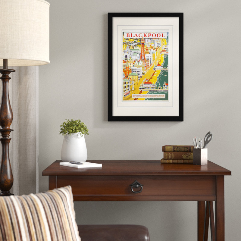 Print, 40cm H x 30cm W, Black Frame, Yellow
