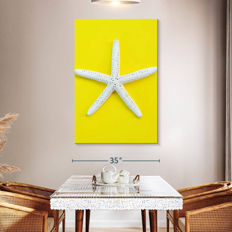 Brampt White Sea Star, 51" H x 34" W