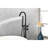 Convenient Tub Faucet With Splash Prevention And Handheld Shower - Stainless Steel Floor Mounted Smooth Water Flow-118088798