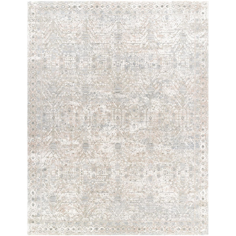 Tapis traditionnel tissé à la machine Arghira, Rectangle 2 pi x 2 pi 11 po