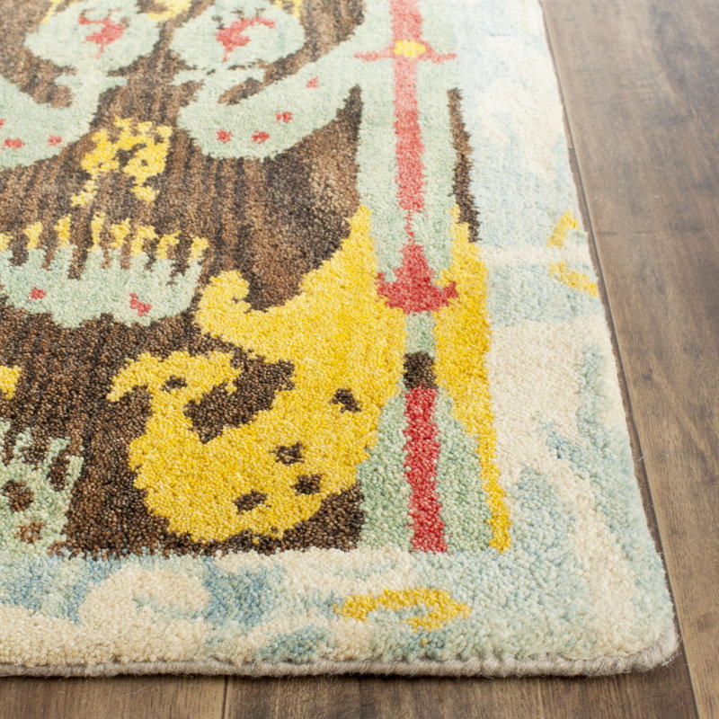 Watanabe Ikat Wool Hand Woven 122cm X 183cm Area Rug
