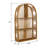 Harmony Arch Rattan Boho 3-Tiered Wall Shelf