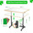 Wooden 1500 Piece Puzzle Table With Drawer, 35"*27.17" Adjustable Puzzle Table, 360° Tilting Puzzle Table With Legs And Wheels, Rolling Puzzle Table, Adjustable Height And Angle, With Protective Cover 