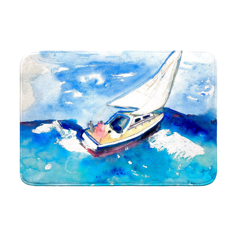 Tapis de bain Voilier, L 36 po x l 24 po