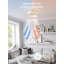 Ventilateur de plafond encastré argenté Boho-381757668