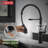 Antoni Pro Style Commercial Kitchen Faucet with Pull Down Sprayer, Single Hole Matte Black Kitchen Sink Faucet, Single Handle, Matte Black-58970454